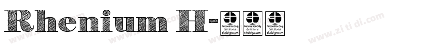 Rhenium H字体转换